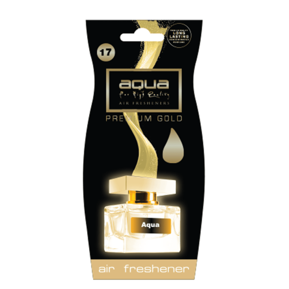 AQUA PREMIUM GOLD DROP AQUA - ΑΡΩΜΑΤΙΚΟ ΑΥΤΟΚΙΝΗΤΟΥ ΣΕ ΣΧΗΜΑ ΣΤΑΓΟΝΑΣ
